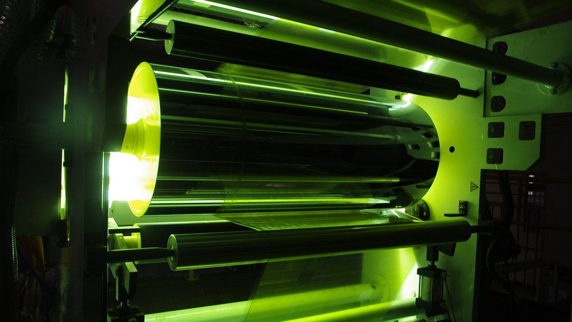 UV Coating on Plastic Film