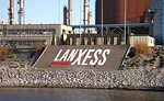 Lanxess sign on river