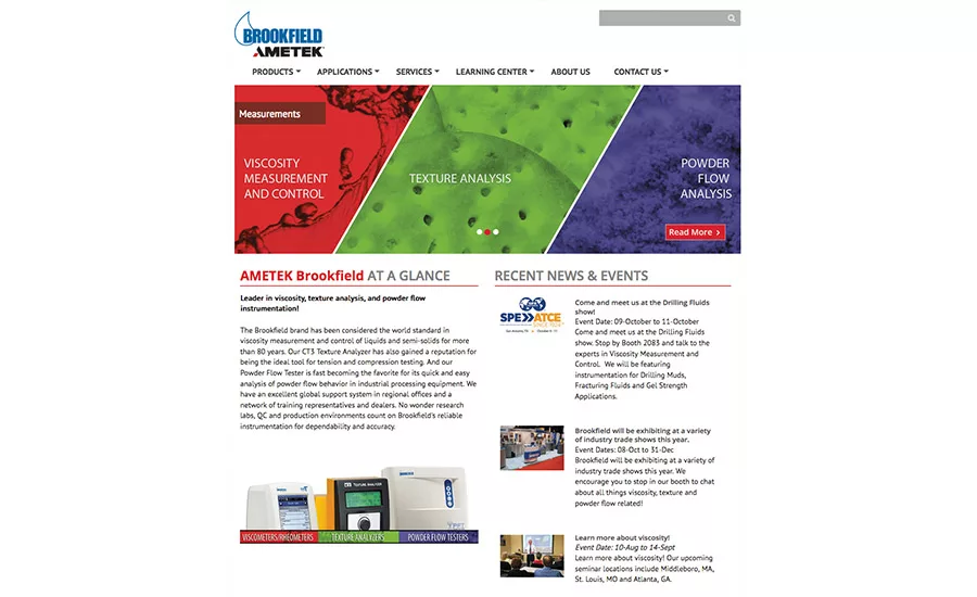 AMETEK-Brookfield-Website