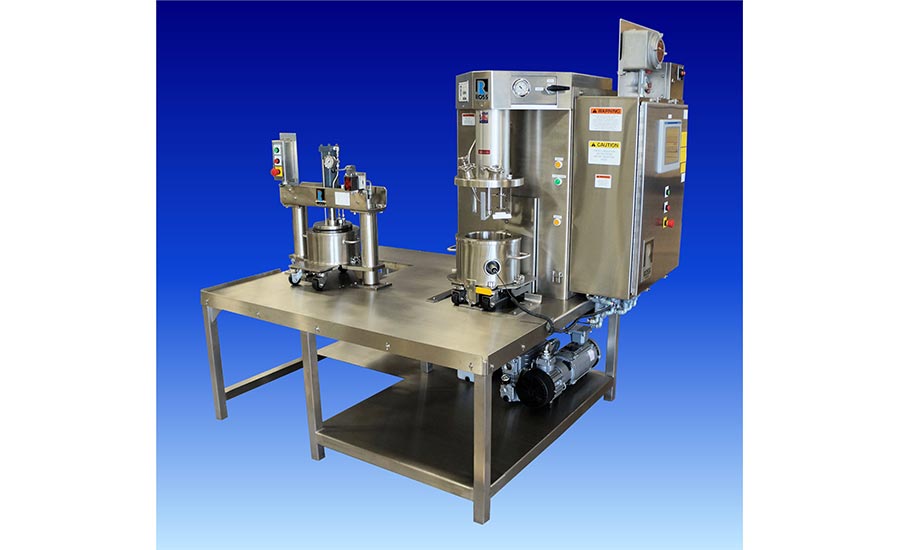 ROSS triple mixer with discharge
