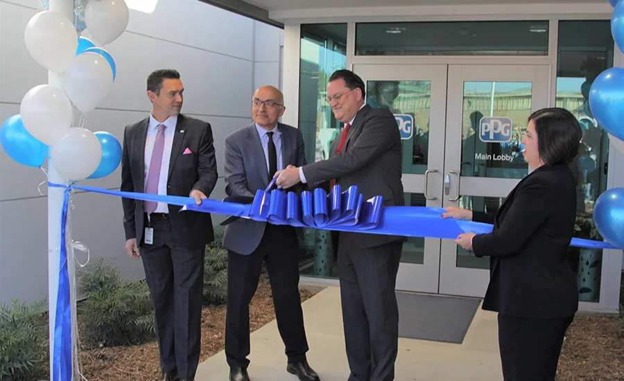 PPG ribbon cutting