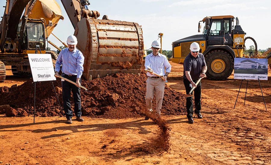 Shurtape distribution center groundbreaking