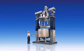 Ross mixer with powder induction manifold