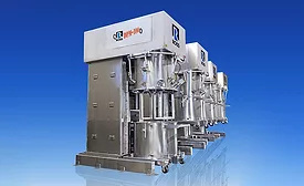 Ross reverse lift double planetary mixers