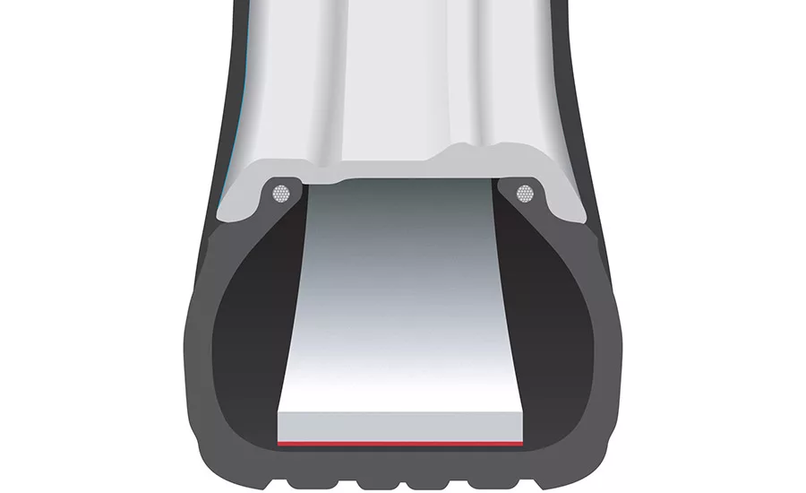 Illustration of Avery Dennison tapes inside tire