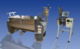 Photo of two sizes of pressure feed vessels 