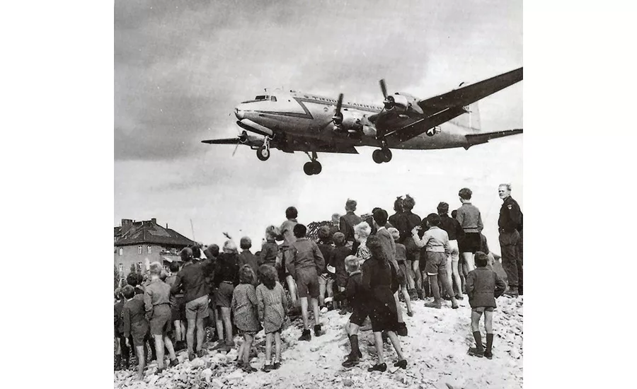 C-54 Skymaster landing