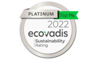 Image of the Ecovadis platinum medal