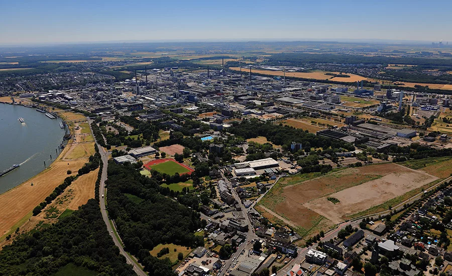 Photo of Covestro’s plant in Dormagen, Germany.
