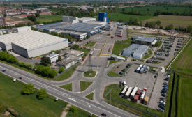 Aerial photo of Mapei's Mediglia plant