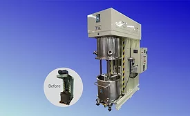 Photo of a reconditioned ROSS model DPM-40 double-planetary mixer 