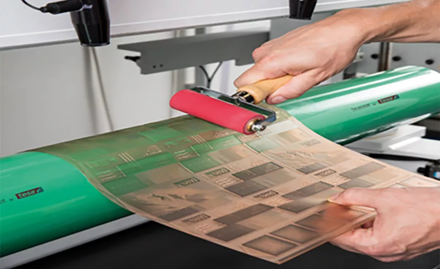 Photo of the tesa self adhesive sleeve