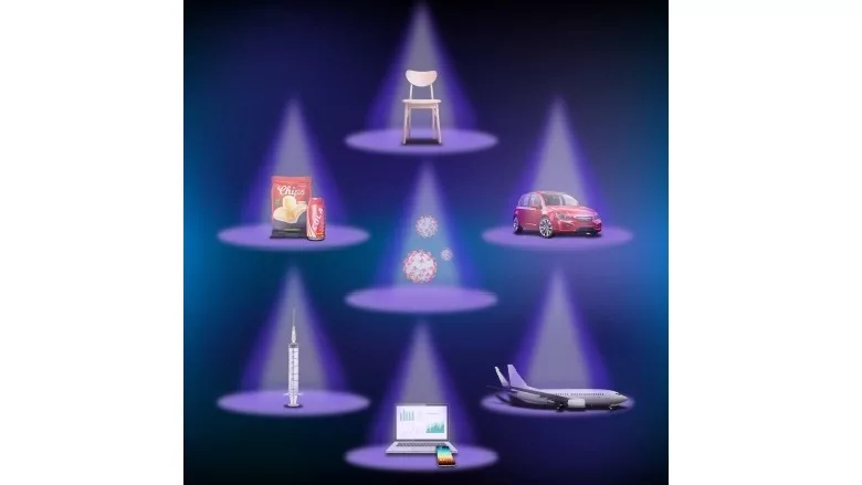 image of products (like cars and planes) on display
