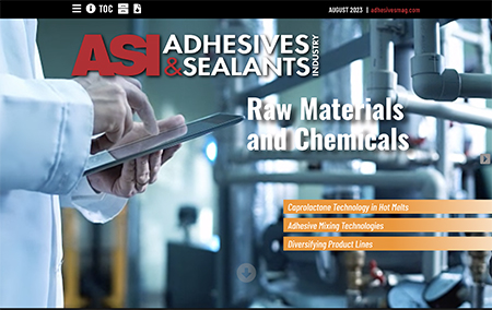 Adhesives & Sealants Industry august 2023 Cover