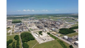 Aerial view of Covestro facility at Baytown Texas