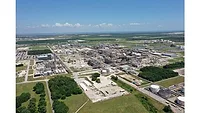 Aerial view of Covestro facility at Baytown Texas