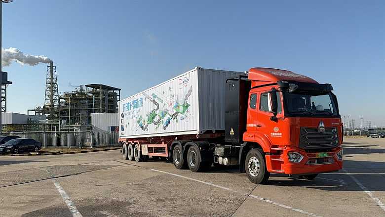 Image of Covestro's flagship electric truck