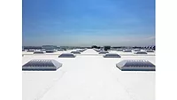 Picture of the top of an industrial roof