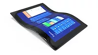Picture of flexible screen on tablet