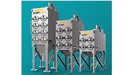 Image of three models of Parker's DustHog dust collectors.