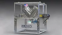 The Munson Machinery Vee Cone Blender Photo of the Munson Machinery Vee Cone Blender