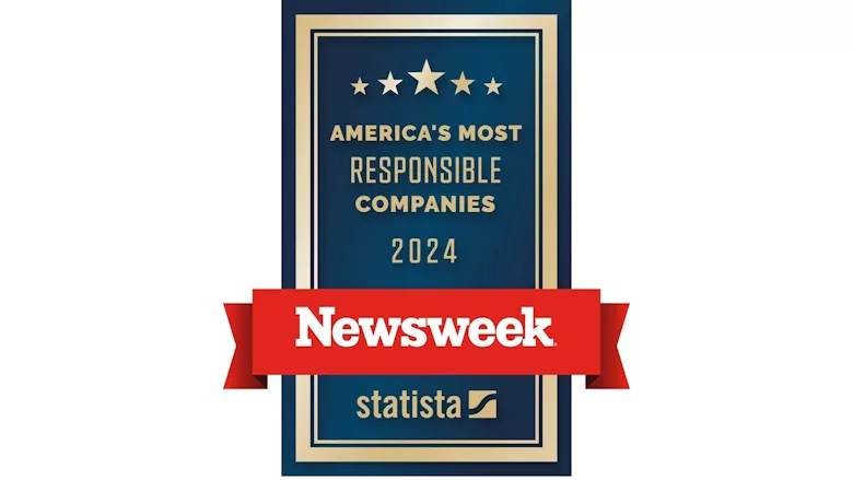 Picture of Americas Most Responsible Companies award