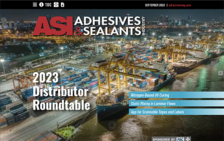 Adhesives & Sealants Industry september 2023 Cover