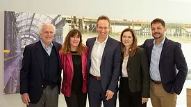 Photo of representatives from IMCD and Blumos Group standing together