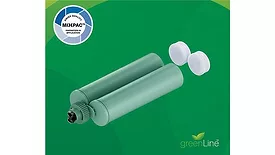 Image of MIXPAC's greenLine two-component cartridge system .