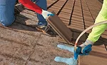 installing roof tiling