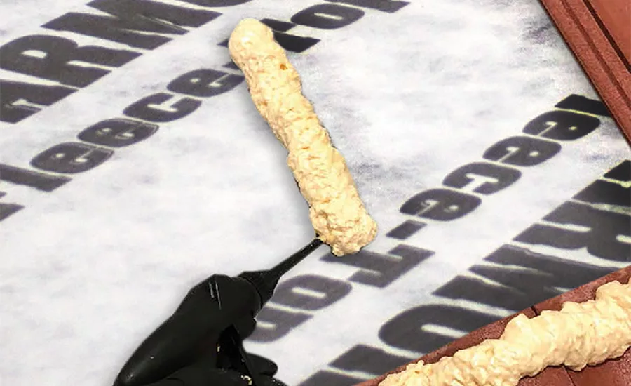 polyset adhesive for installing roof tiles