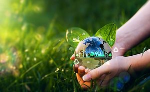 open-GettyImages-1423404076.jpg graphic representing a sustainable world