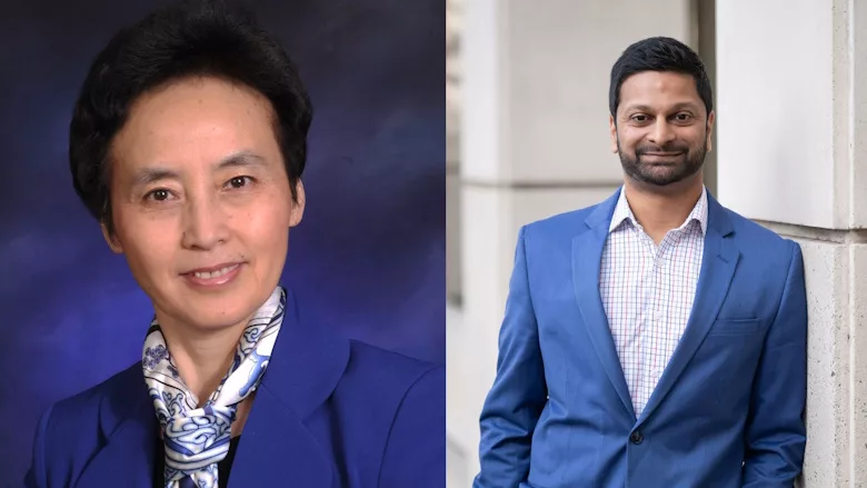 Picture of Sharon Feng and Prem Patel