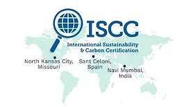 Map of Arkema ISCC Plus certified coating resins suppliers 