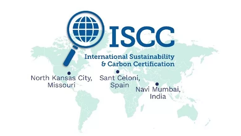 Map of Arkema ISCC Plus certified coating resins suppliers 