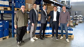 Picture of four men at Bodo Moller Chemie Switzerland