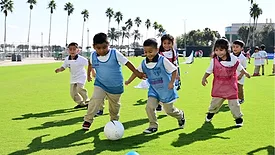 Picture of children playing soccer