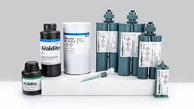 Picture of several adhesive containers