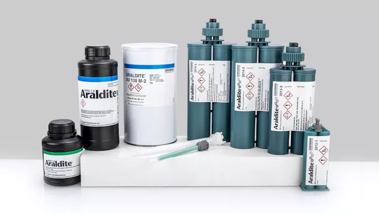 Picture of several adhesive containers