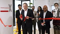 Ribbon cutting at LANXESS application center in India Ribbon cutting at LANXESS application center in India