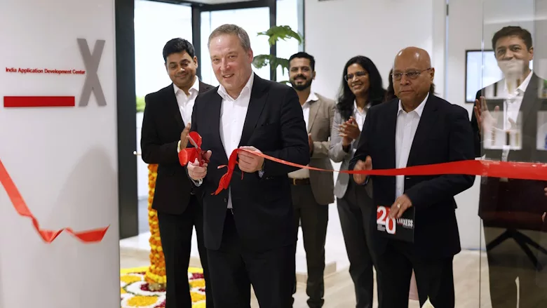 Ribbon cutting at LANXESS application center in India