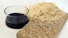 Picture of a brown liquid and straw
