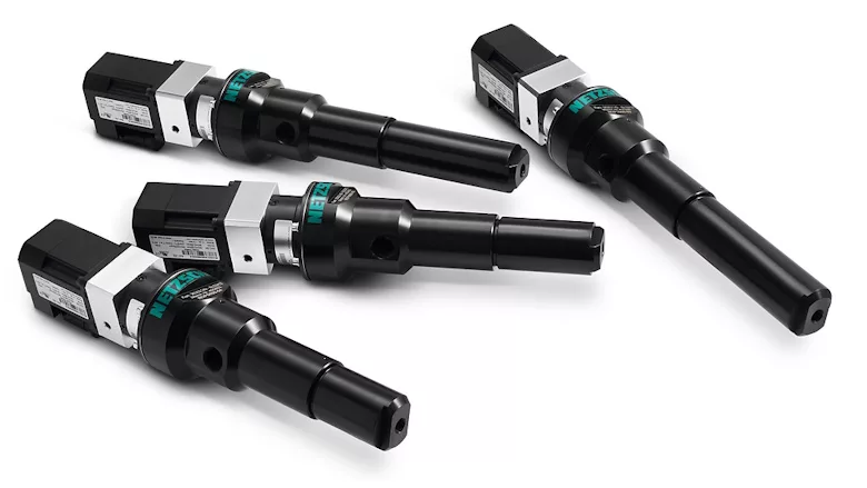 Picture of four black dispensers