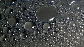 Water drops on a surface