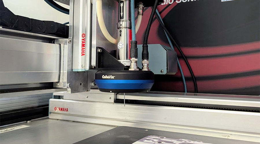 A 3D inspection system teamed with a Yamaha robot.