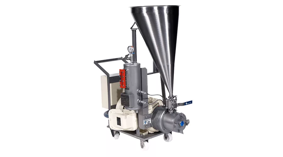 The ROSS Inline High Shear Mixer with SLIM Powder Injection Technology. 