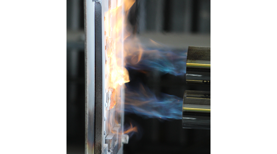 Stabond flame-penetration test method.