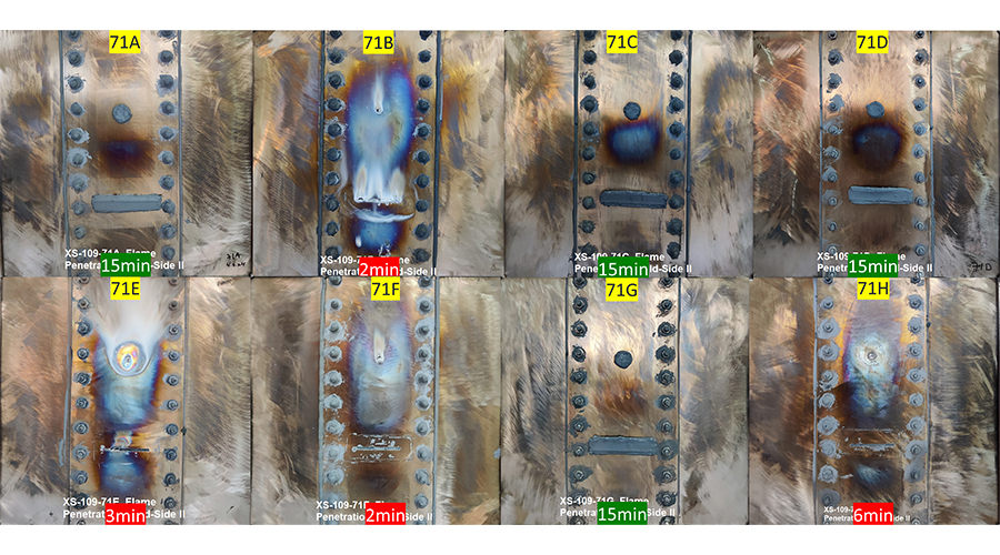 Cold-side ignition results. 
