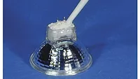 Resbond 940LE Quartz Lamp Picture of application of adhesive on a small bulb