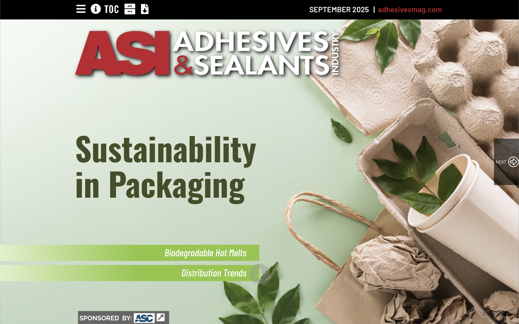 Adhesives & Sealants Industry september 2025 Cover